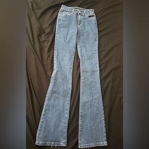 SHEIN beautiful Flared Pocket Design Jeans